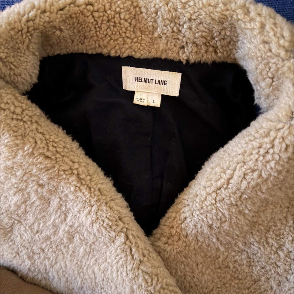 Helmut Lang Tan Teddy Jacket - Picture 5 of 6